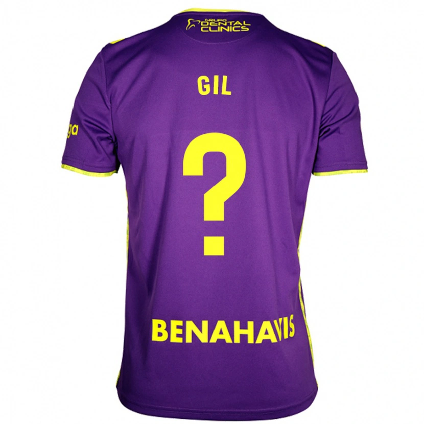 Danxen Kid José Gil #0 Purple Yellow Away Jersey 2024/25 T-Shirt