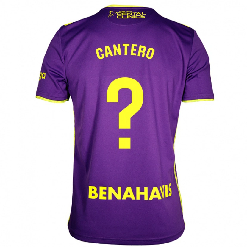 Danxen Kid José Cantero #0 Purple Yellow Away Jersey 2024/25 T-Shirt