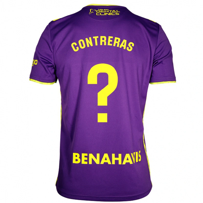 Danxen Kid Ale Contreras #0 Purple Yellow Away Jersey 2024/25 T-Shirt