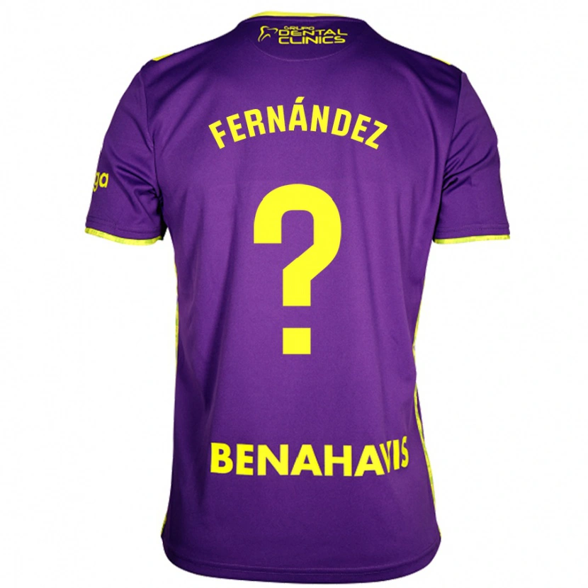 Danxen Kid José Fernández #0 Purple Yellow Away Jersey 2024/25 T-Shirt