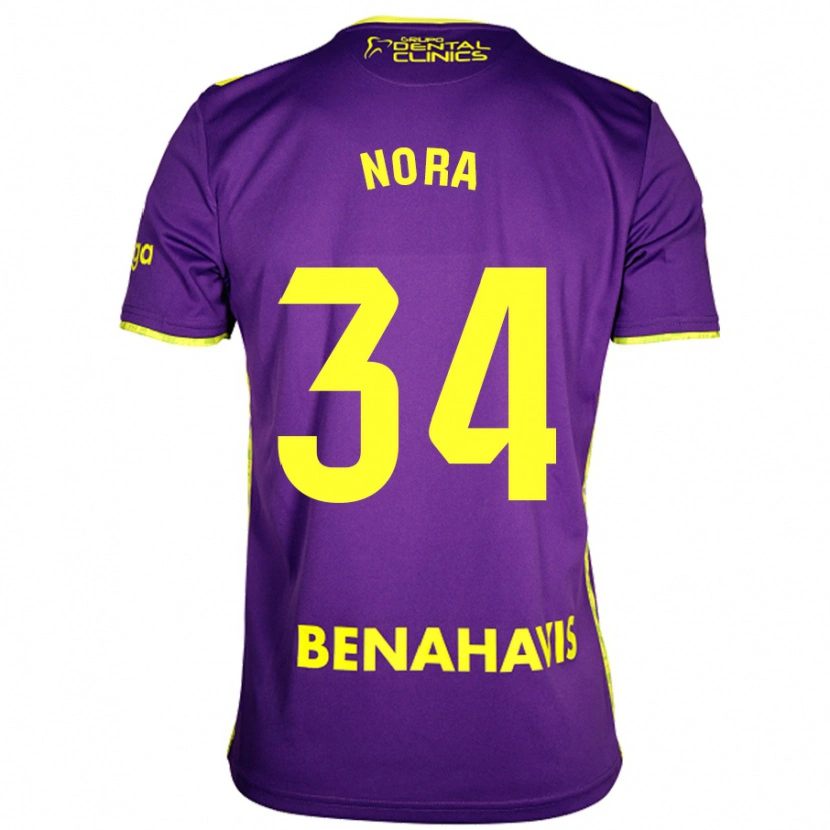 Danxen Kid Nora #34 Purple Yellow Away Jersey 2024/25 T-Shirt