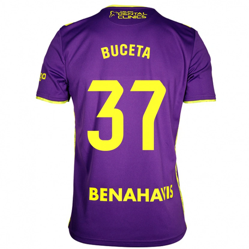 Danxen Kid Ana Buceta #37 Purple Yellow Away Jersey 2024/25 T-Shirt