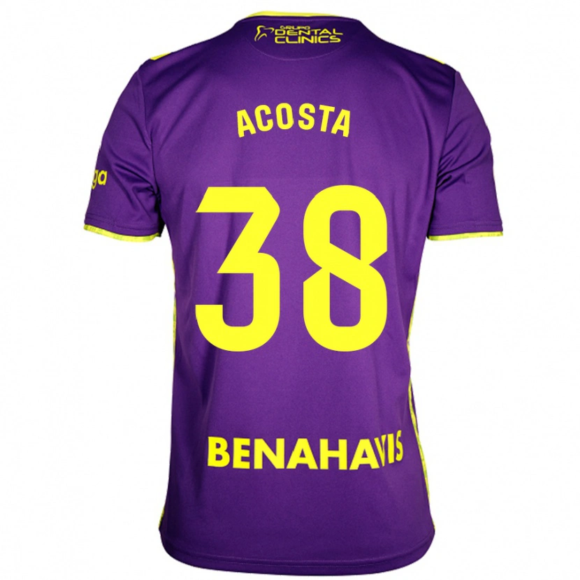 Danxen Kid Judith Acosta #38 Purple Yellow Away Jersey 2024/25 T-Shirt