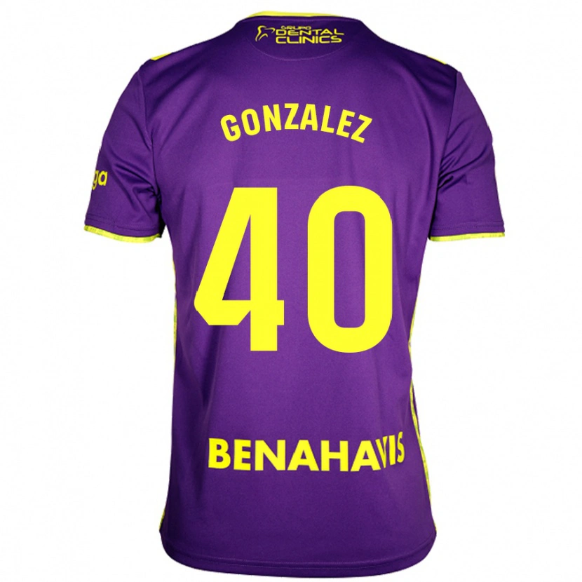 Danxen Kid Carol González #40 Purple Yellow Away Jersey 2024/25 T-Shirt