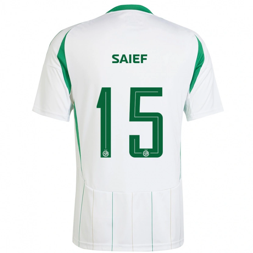 Danxen Kid Kenny Saief #15 White Green Away Jersey 2024/25 T-Shirt