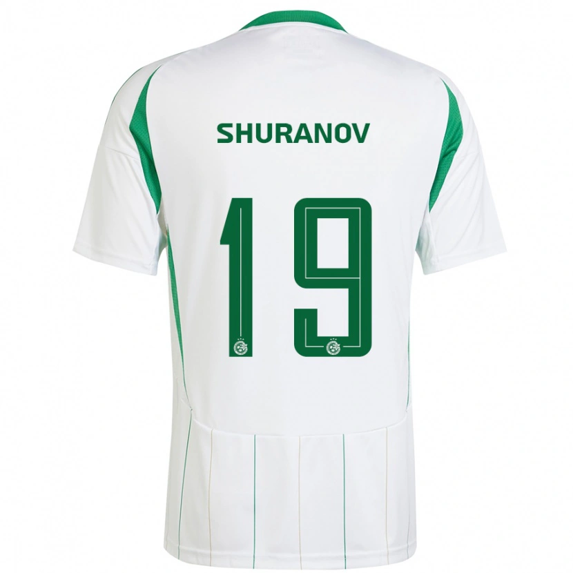 Danxen Kid Erik Shuranov #19 White Green Away Jersey 2024/25 T-Shirt