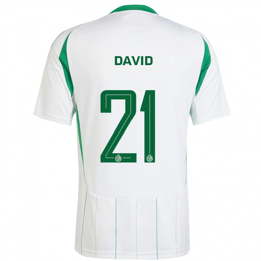 Danxen Kid Dean David #21 White Green Away Jersey 2024/25 T-Shirt