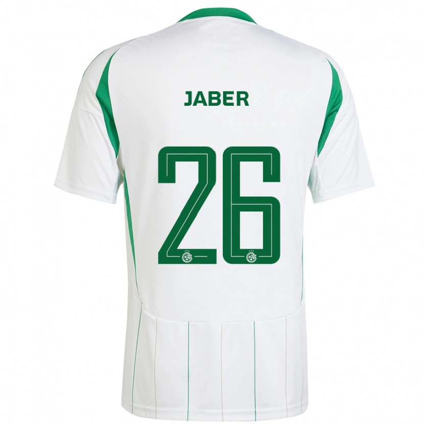 Danxen Kid Mahmoud Jaber #26 White Green Away Jersey 2024/25 T-Shirt