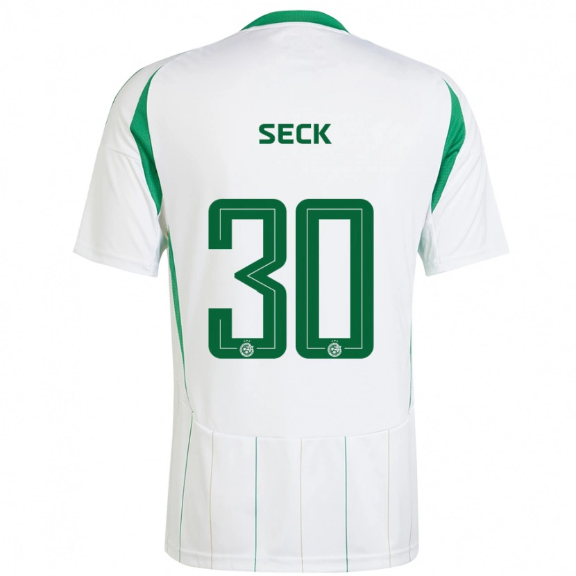 Danxen Kid Abdoulaye Seck #30 White Green Away Jersey 2024/25 T-Shirt