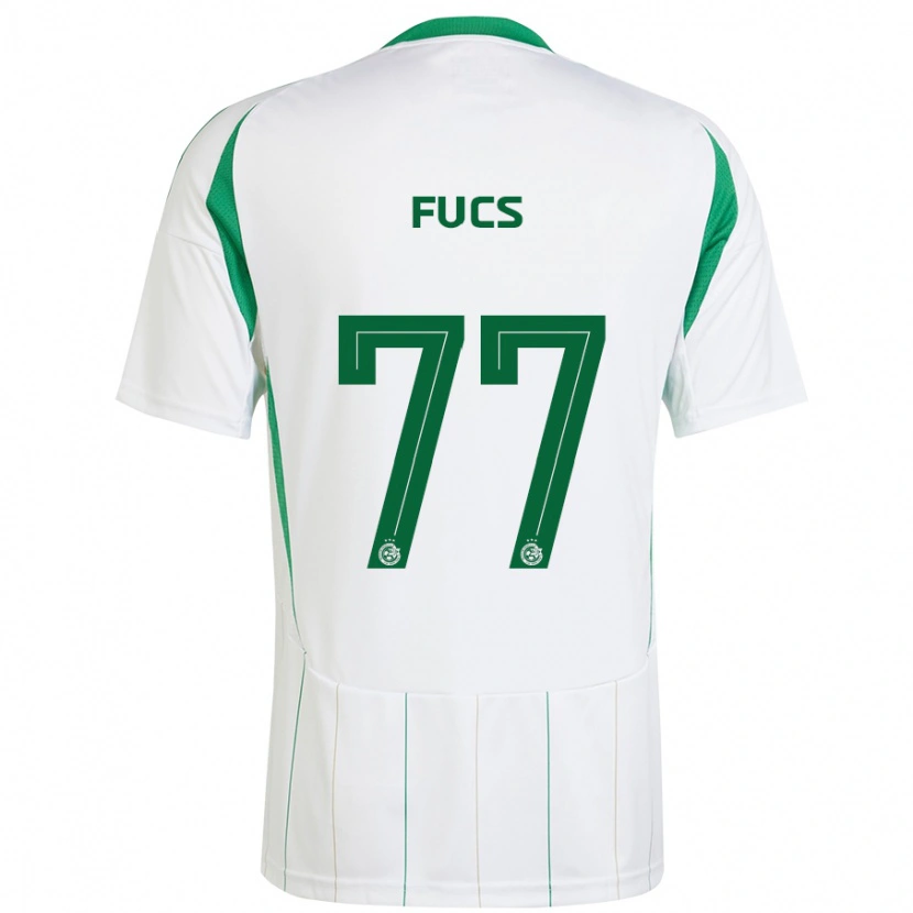 Danxen Kid Roee Fucs #77 White Green Away Jersey 2024/25 T-Shirt