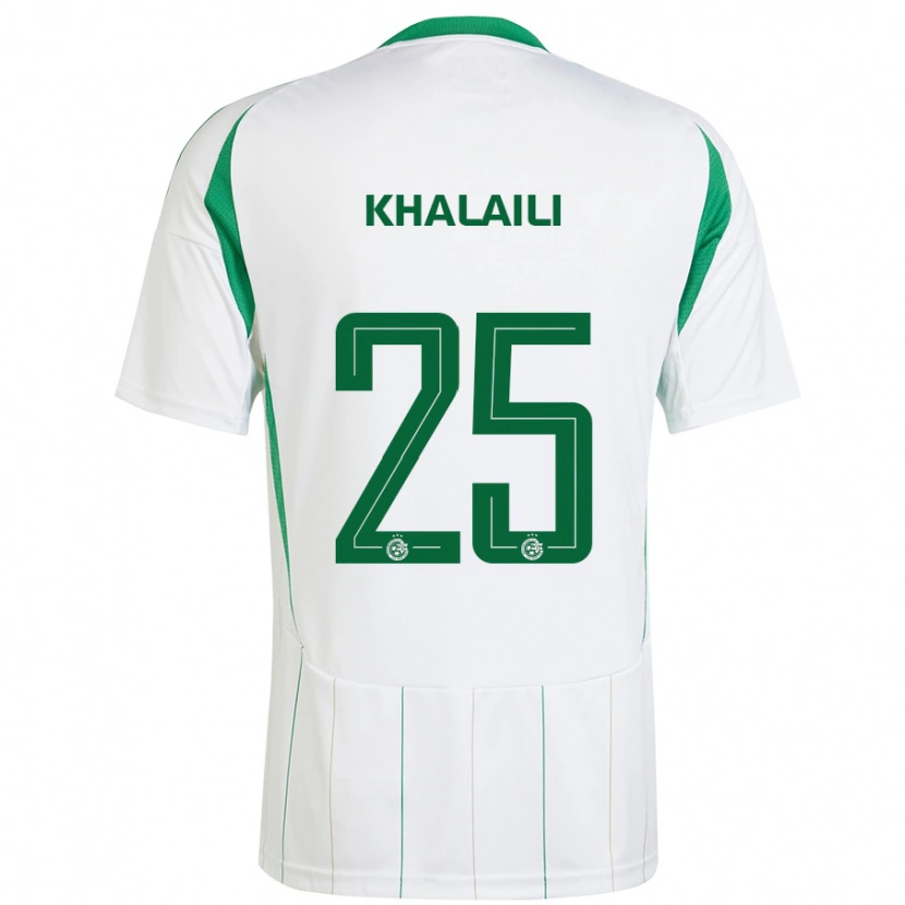 Danxen Kid Anan Khalaili #25 White Green Away Jersey 2024/25 T-Shirt