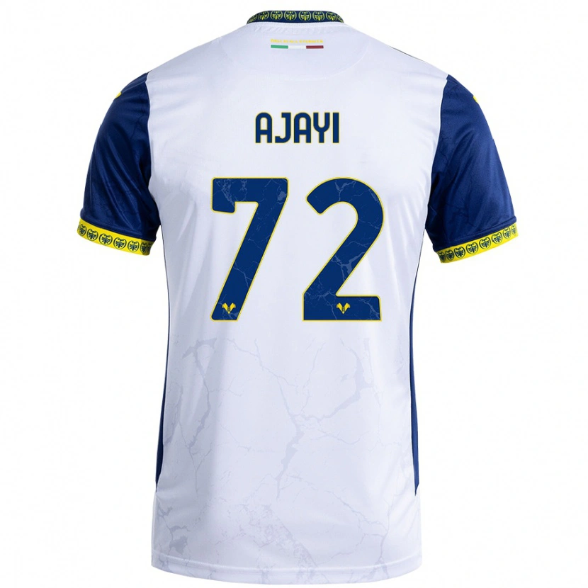 Danxen Kid Junior Ajayi #72 White Blue Away Jersey 2024/25 T-Shirt