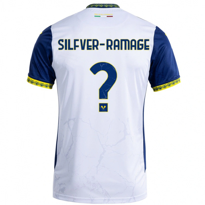 Danxen Kid William Silfver-Ramage #0 White Blue Away Jersey 2024/25 T-Shirt