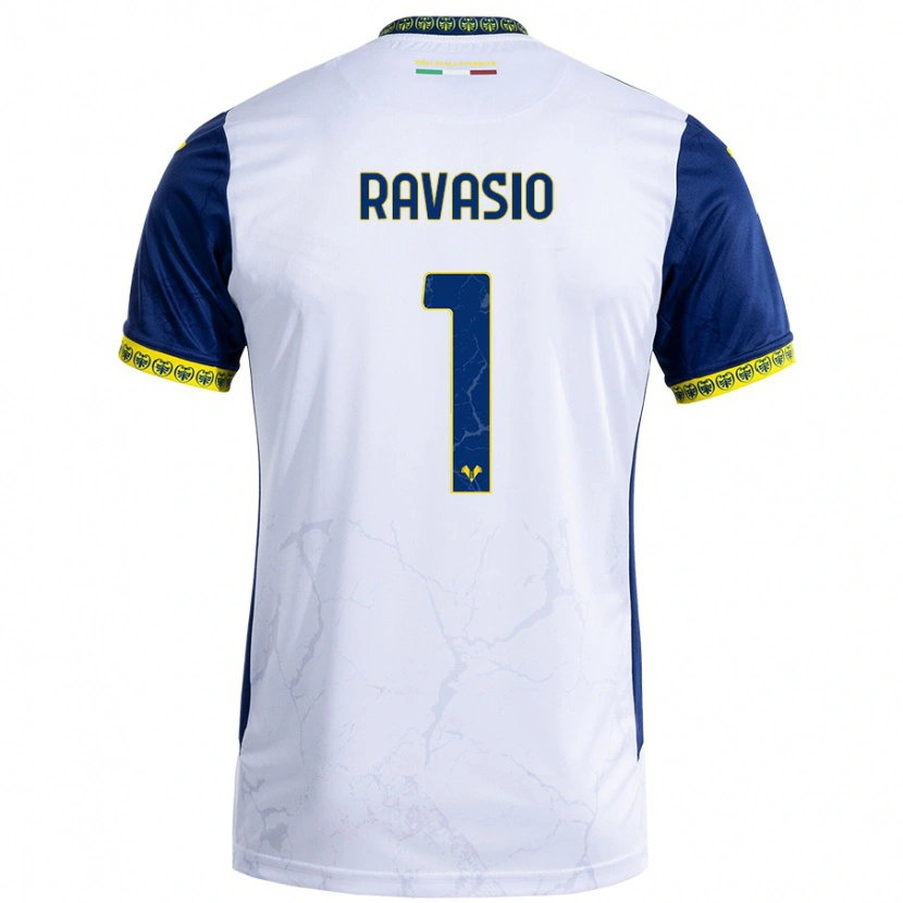 Danxen Kid Manuel Ravasio #1 White Blue Away Jersey 2024/25 T-Shirt