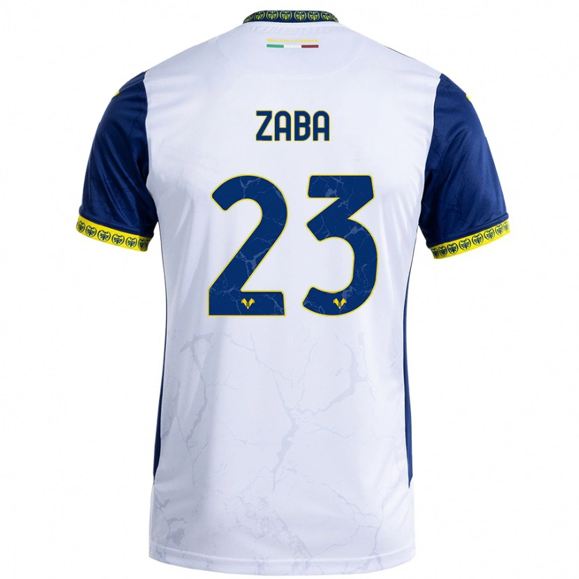 Danxen Kid Nelson Zaba #23 White Blue Away Jersey 2024/25 T-Shirt