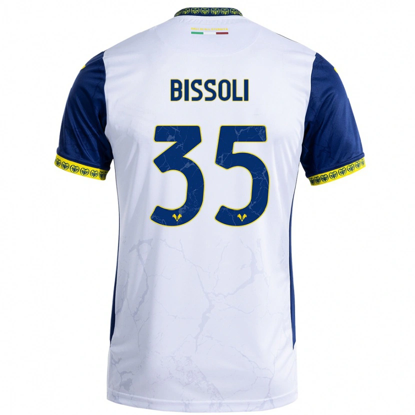 Danxen Kid Noemí Bissoli #35 White Blue Away Jersey 2024/25 T-Shirt