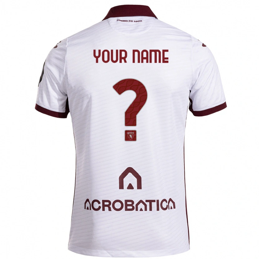 Danxen Kid Your Name #0 White Maroon Away Jersey 2024/25 T-Shirt