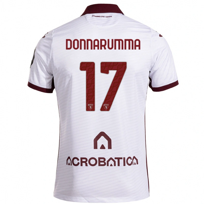 Danxen Kid Antonio Donnarumma #17 White Maroon Away Jersey 2024/25 T-Shirt