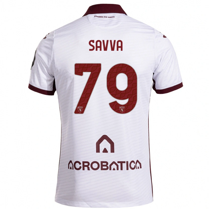 Danxen Kid Zanos Savva #79 White Maroon Away Jersey 2024/25 T-Shirt