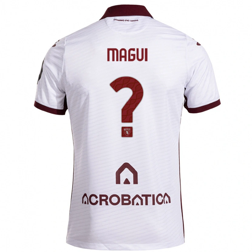 Danxen Kid Balder Magui #0 White Maroon Away Jersey 2024/25 T-Shirt