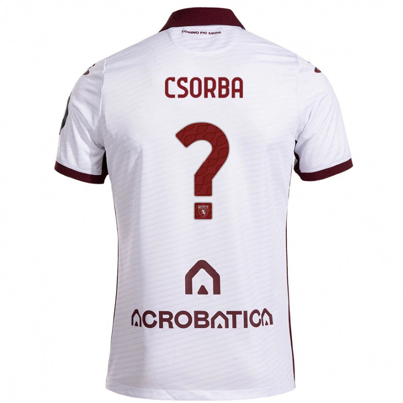 Danxen Kid Noel Csorba #0 White Maroon Away Jersey 2024/25 T-Shirt