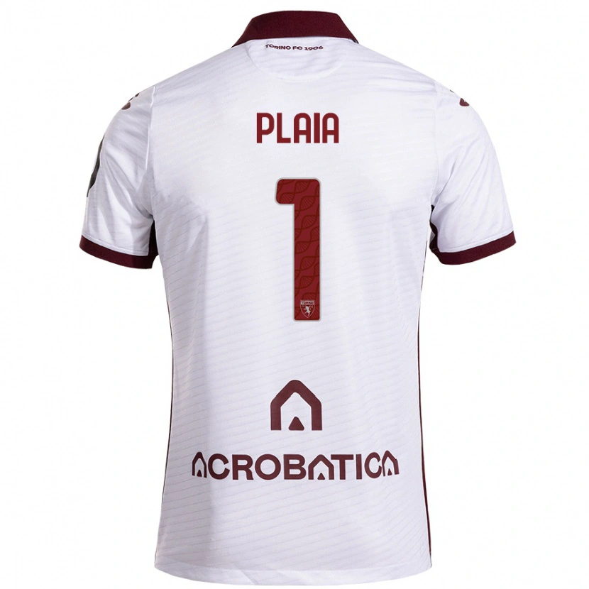 Danxen Kid Francesco Plaia #1 White Maroon Away Jersey 2024/25 T-Shirt