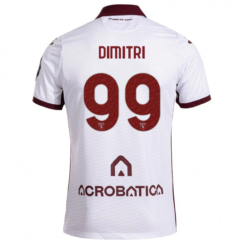 Danxen Kid Matteo Dimitri #99 White Maroon Away Jersey 2024/25 T-Shirt