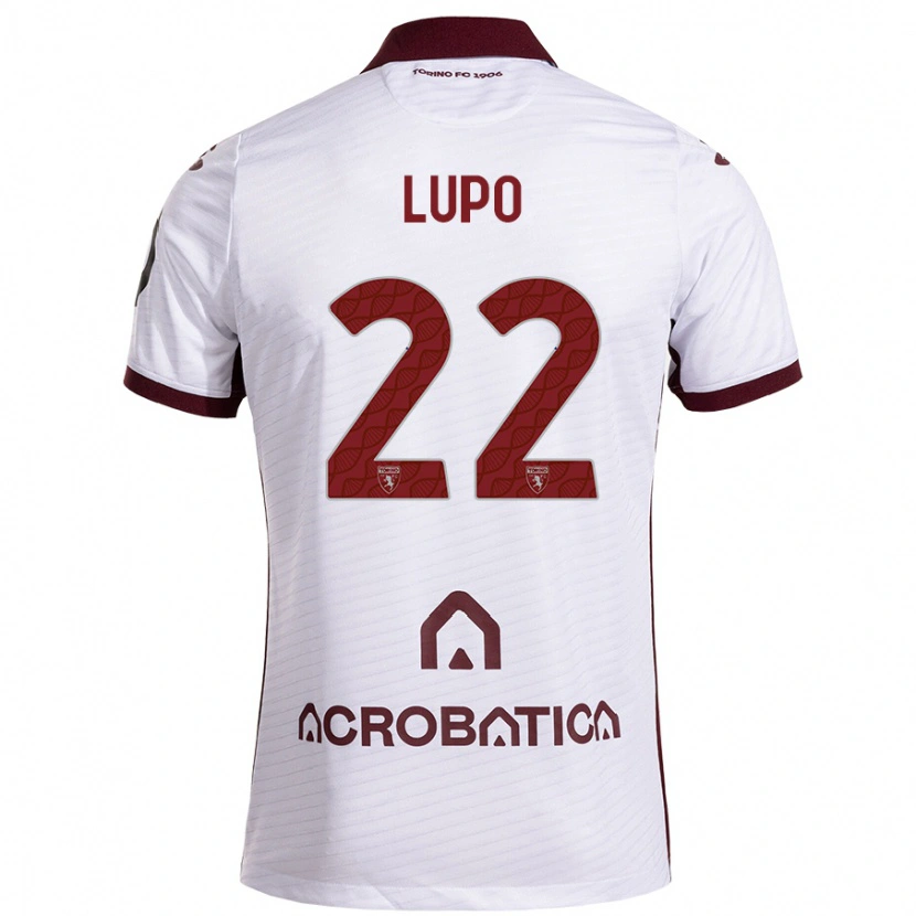 Danxen Kid Enrica Lupo #22 White Maroon Away Jersey 2024/25 T-Shirt