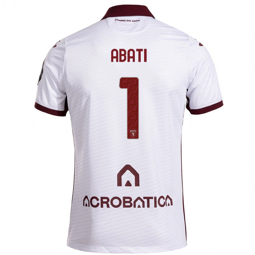 Danxen Kid Lorenzo Abati #1 White Maroon Away Jersey 2024/25 T-Shirt