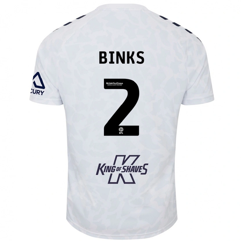 Danxen Kid Luis Binks #2 White Away Jersey 2024/25 T-Shirt