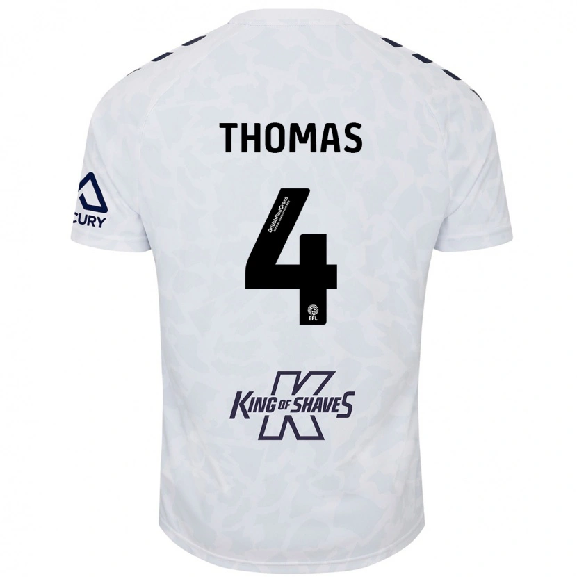 Danxen Kid Bobby Thomas #4 White Away Jersey 2024/25 T-Shirt