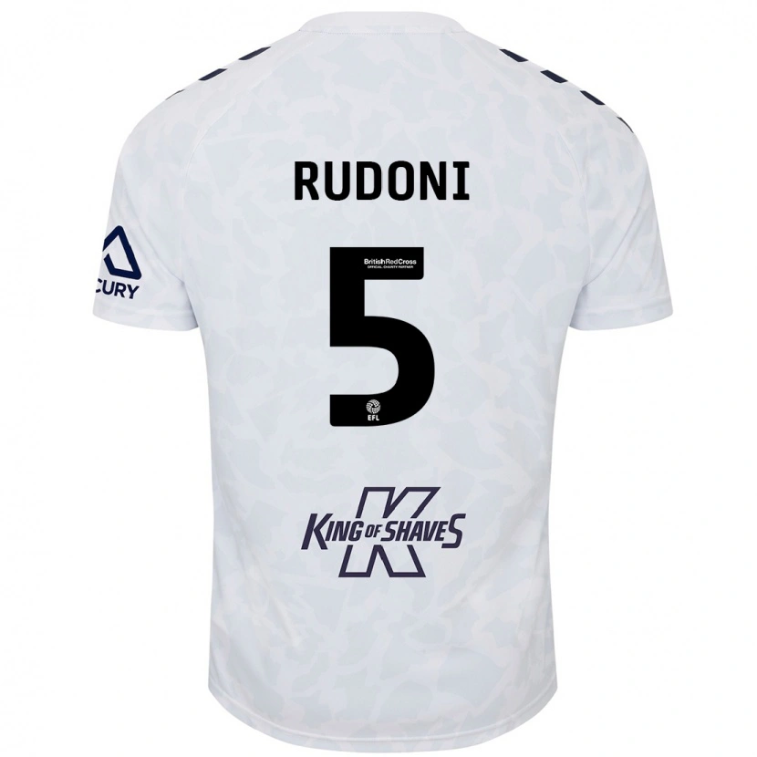 Danxen Kid Jack Rudoni #5 White Away Jersey 2024/25 T-Shirt