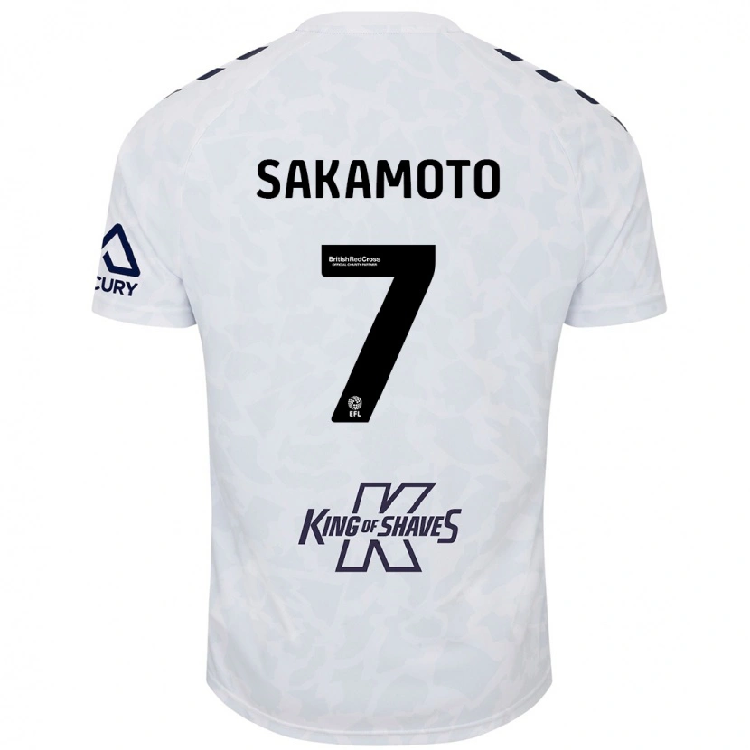 Danxen Kid Tatsuhiro Sakamoto #7 White Away Jersey 2024/25 T-Shirt