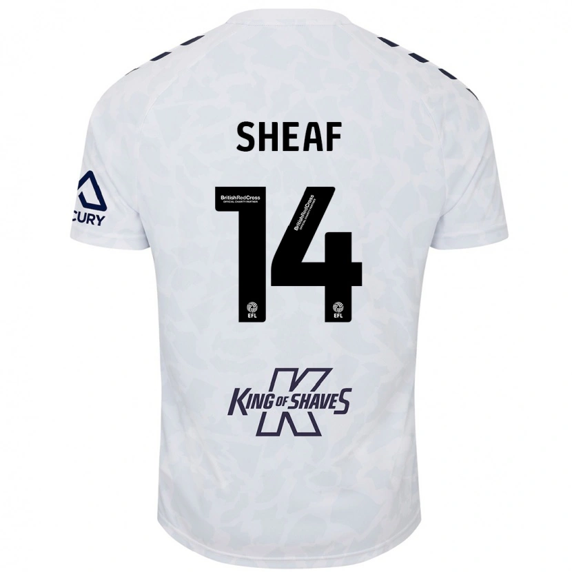 Danxen Kid Ben Sheaf #14 White Away Jersey 2024/25 T-Shirt