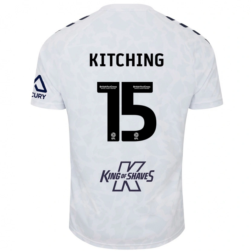 Danxen Kid Liam Kitching #15 White Away Jersey 2024/25 T-Shirt