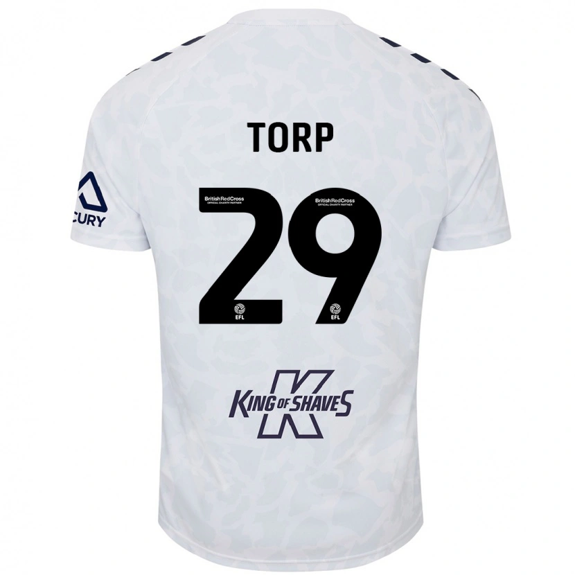 Danxen Kid Victor Torp #29 White Away Jersey 2024/25 T-Shirt