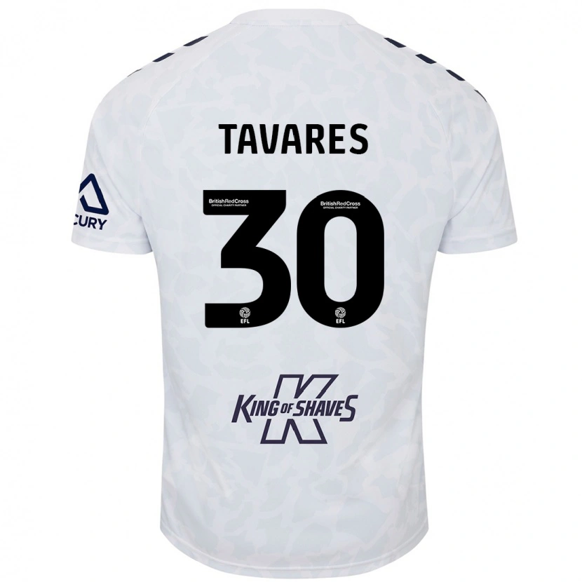 Danxen Kid Fábio Tavares #30 White Away Jersey 2024/25 T-Shirt