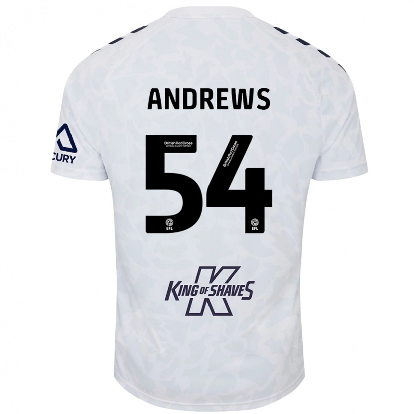 Danxen Kid Kai Andrews #54 White Away Jersey 2024/25 T-Shirt