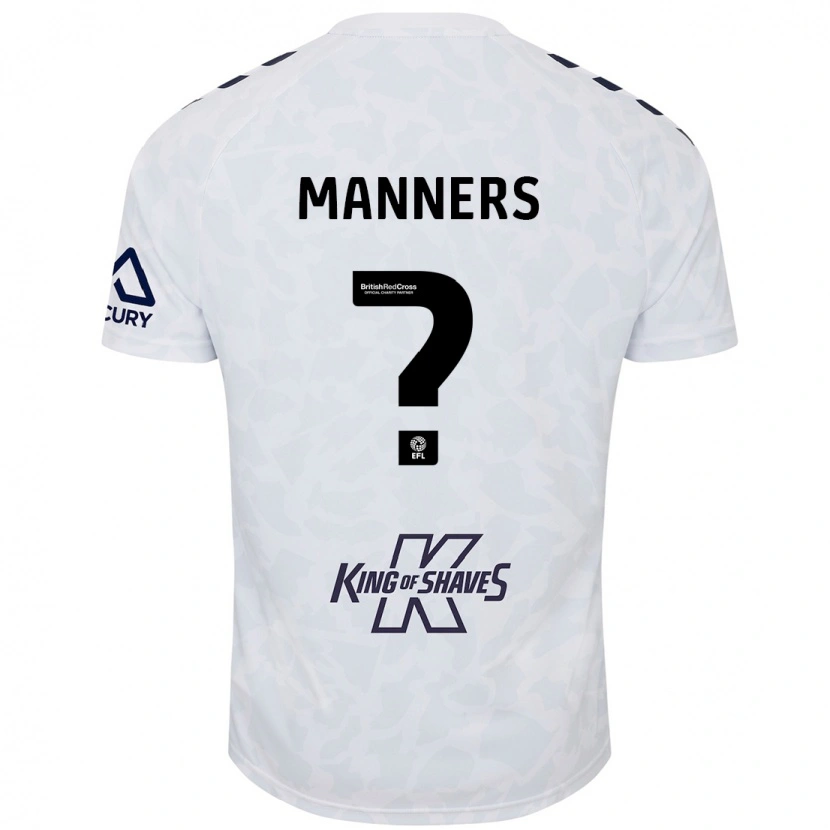 Danxen Kid Charlie Manners #0 White Away Jersey 2024/25 T-Shirt