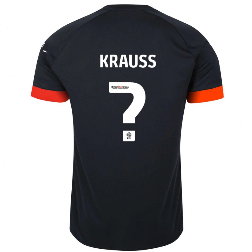 Danxen Kid Tom Krauß #0 Black Orange Away Jersey 2024/25 T-Shirt