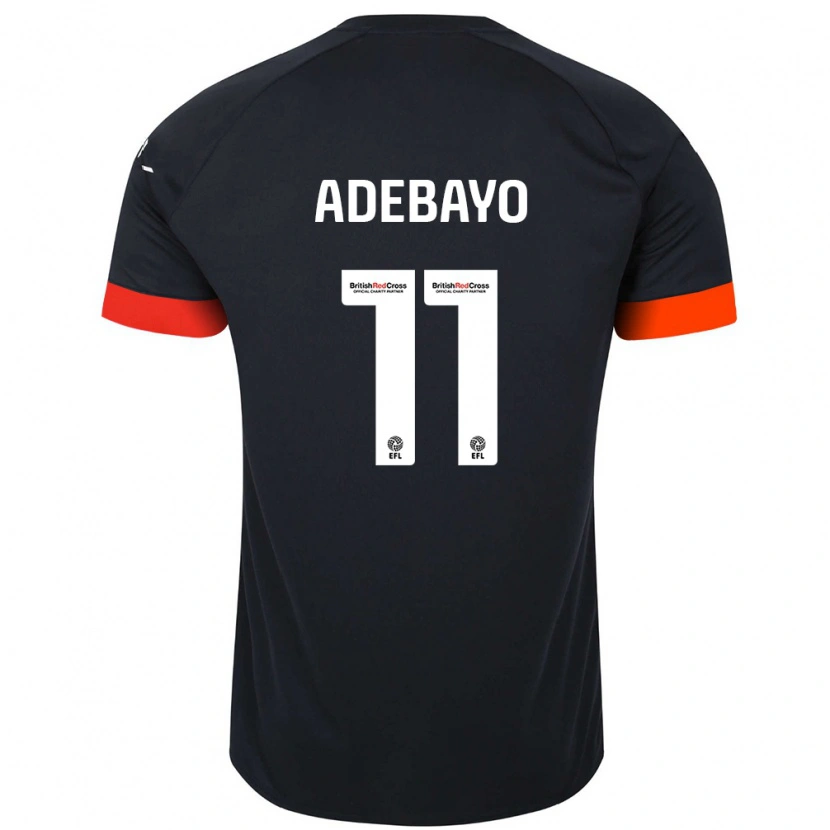 Danxen Kid Elijah Adebayo #11 Black Orange Away Jersey 2024/25 T-Shirt