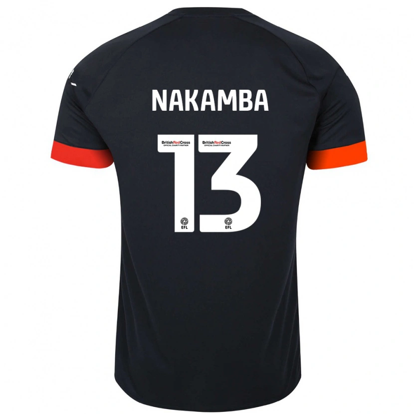 Danxen Kid Marvelous Nakamba #13 Black Orange Away Jersey 2024/25 T-Shirt