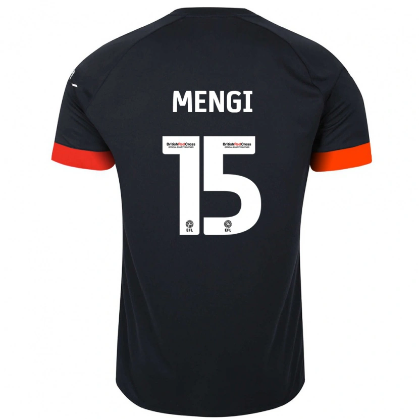 Danxen Kid Teden Mengi #15 Black Orange Away Jersey 2024/25 T-Shirt