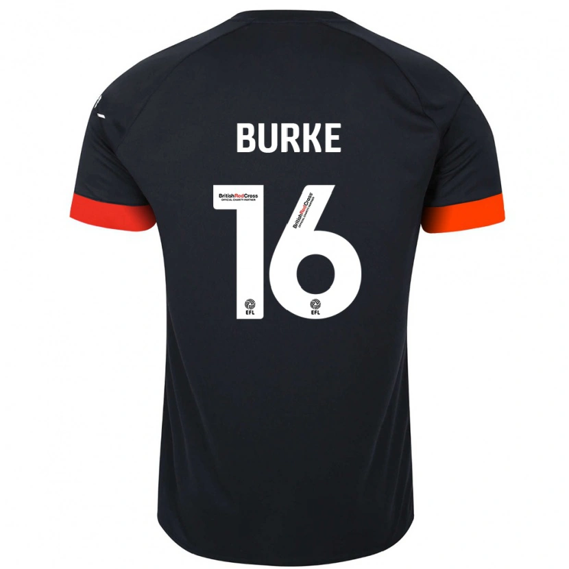 Danxen Kid Reece Burke #16 Black Orange Away Jersey 2024/25 T-Shirt