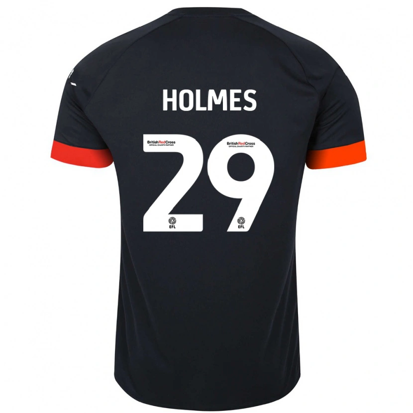 Danxen Kid Tom Holmes #29 Black Orange Away Jersey 2024/25 T-Shirt