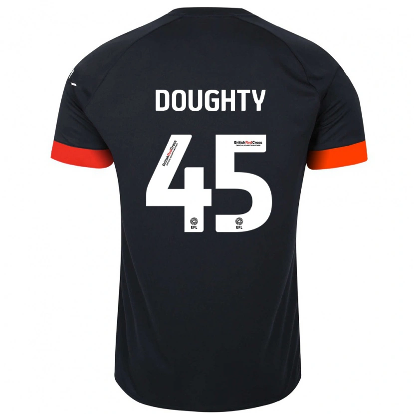 Danxen Kid Alfie Doughty #45 Black Orange Away Jersey 2024/25 T-Shirt