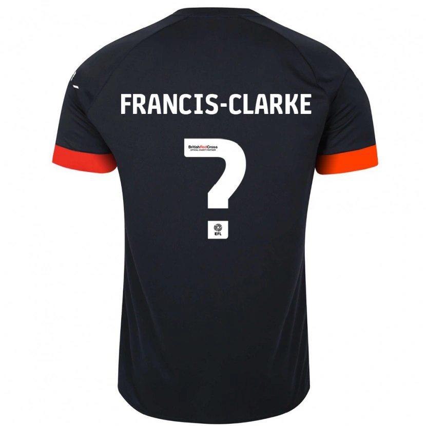 Danxen Kid Aidan Francis-Clarke #0 Black Orange Away Jersey 2024/25 T-Shirt