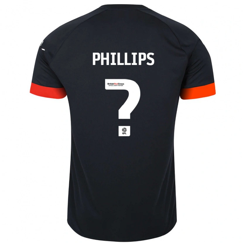 Danxen Kid Josh Phillips #0 Black Orange Away Jersey 2024/25 T-Shirt