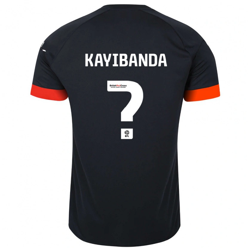 Danxen Kid Claude Kayibanda #0 Black Orange Away Jersey 2024/25 T-Shirt