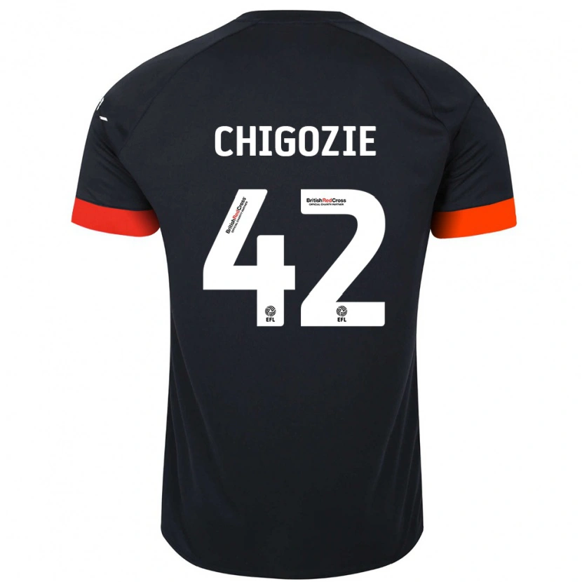 Danxen Kid Christian Chigozie #42 Black Orange Away Jersey 2024/25 T-Shirt